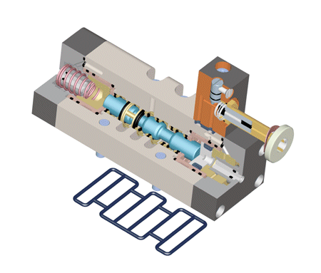 AZ Pneumatica 152EE ISO 5599//1 Valve New