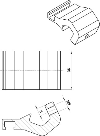 disegno staffa