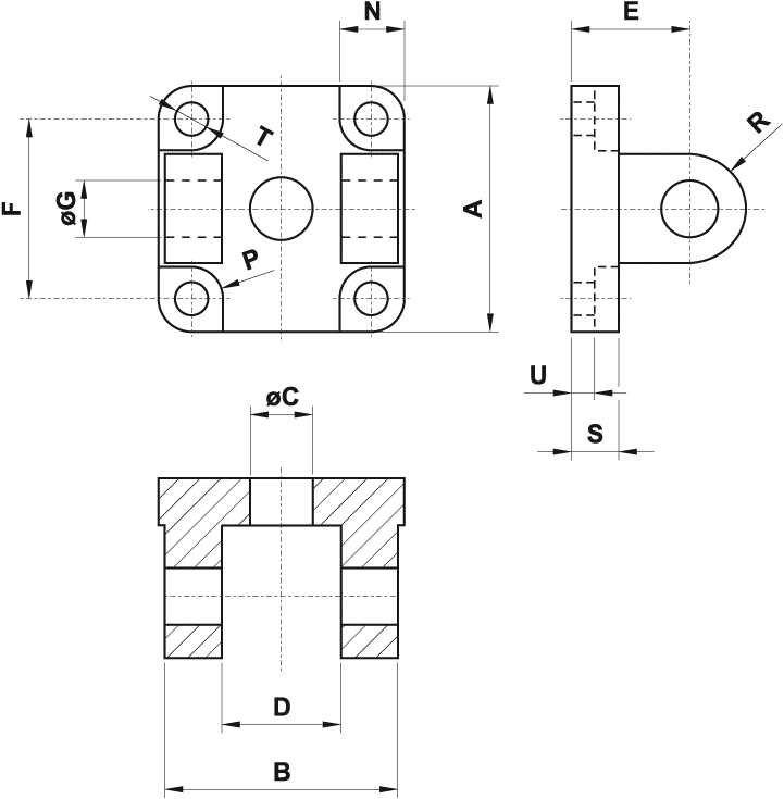 cerniera femmina UNITOP con perno
