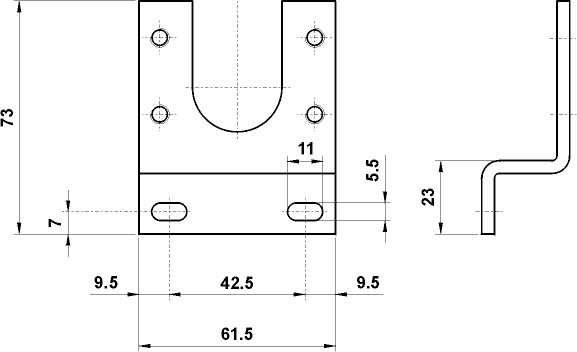 Mounting bracket G1/2