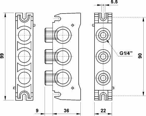 terminale di ingresso superiore