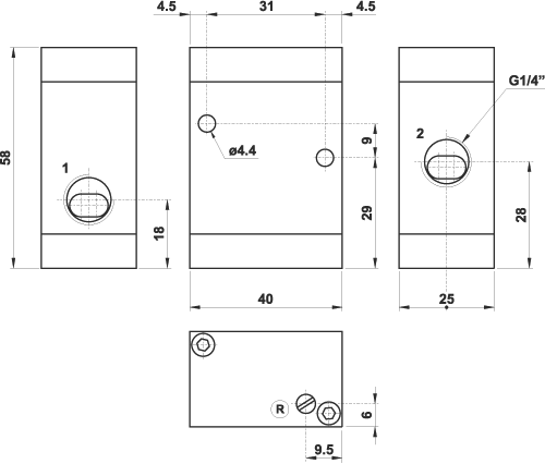 Mini slow-start valve