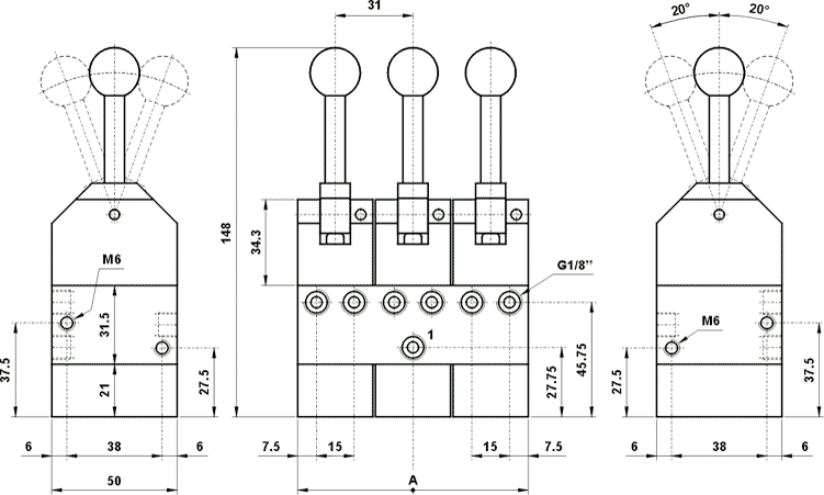 blocks of valves
