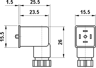 connettore 15 mm
